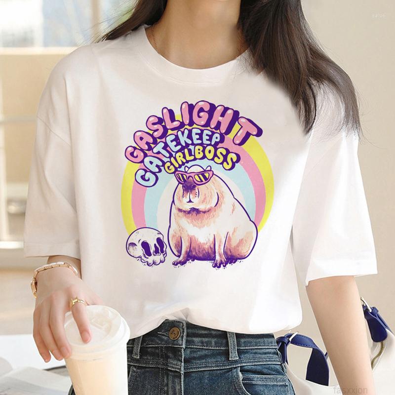 

Men's T Shirts Capybara Shirt Men Harajuku Anime Tee Man Graphic Designer Clothing, 20464