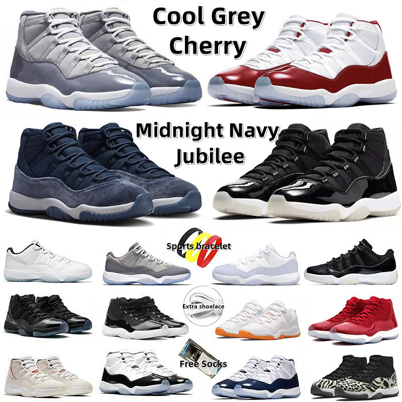 

Jumpmans 11 11s Mens Basketball Shoes Midnight Navy Cherry Cool Grey Concord Cap and Gown Gamma Blue Space Jam Jubilee 72-10 Men Women Trainers Sports Sneakers, 40