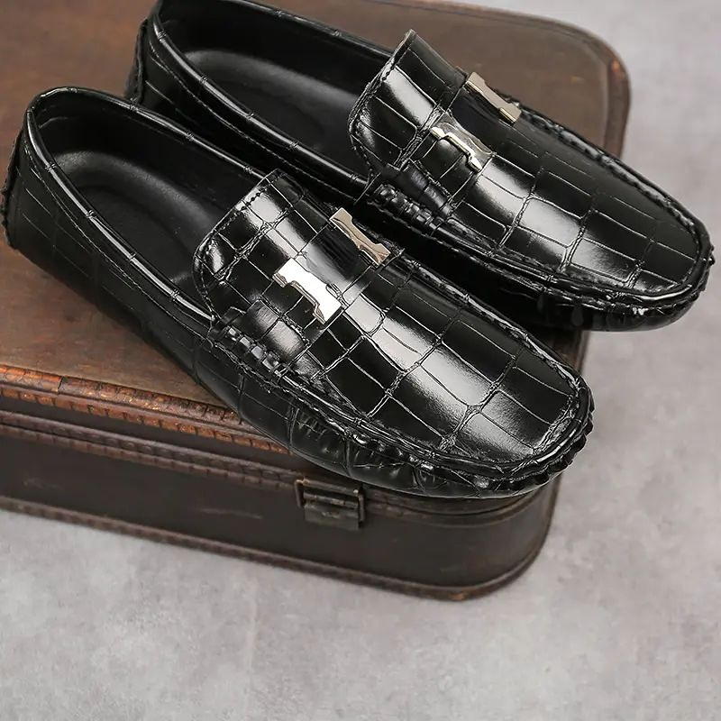 Men Shoes High-quality PU Leather New Fashion Design Buckle Decoration Comfortable Classic DH1014