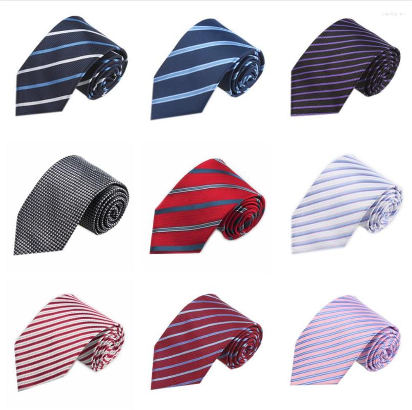 

Bow Ties Fashion Men's Accessories Striped Plaid Neckties For Men Blue Business Wedding Neck Male Woven Party Gravatas Slim JT8CM
