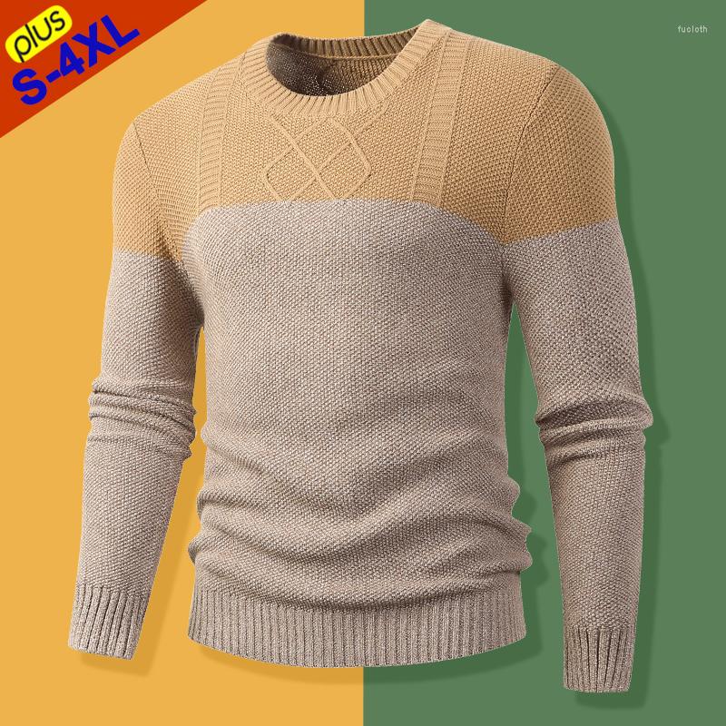 

Men's Sweaters Thicken Men Male Pullovers Winter Warm Sweatshirt Jersey Plus Size Sweater Jumpers Wholesale Clothing Tops, Khaki-2206