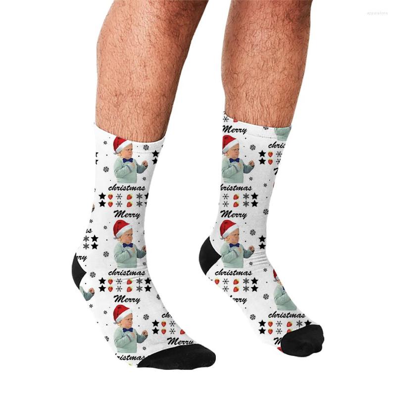

Men's Socks Men's Funny Hasbulla Magomedov And Christmas Harajuku Men Happy Hip Hop Novelty Boys Crew Casual Crazy For, W2507
