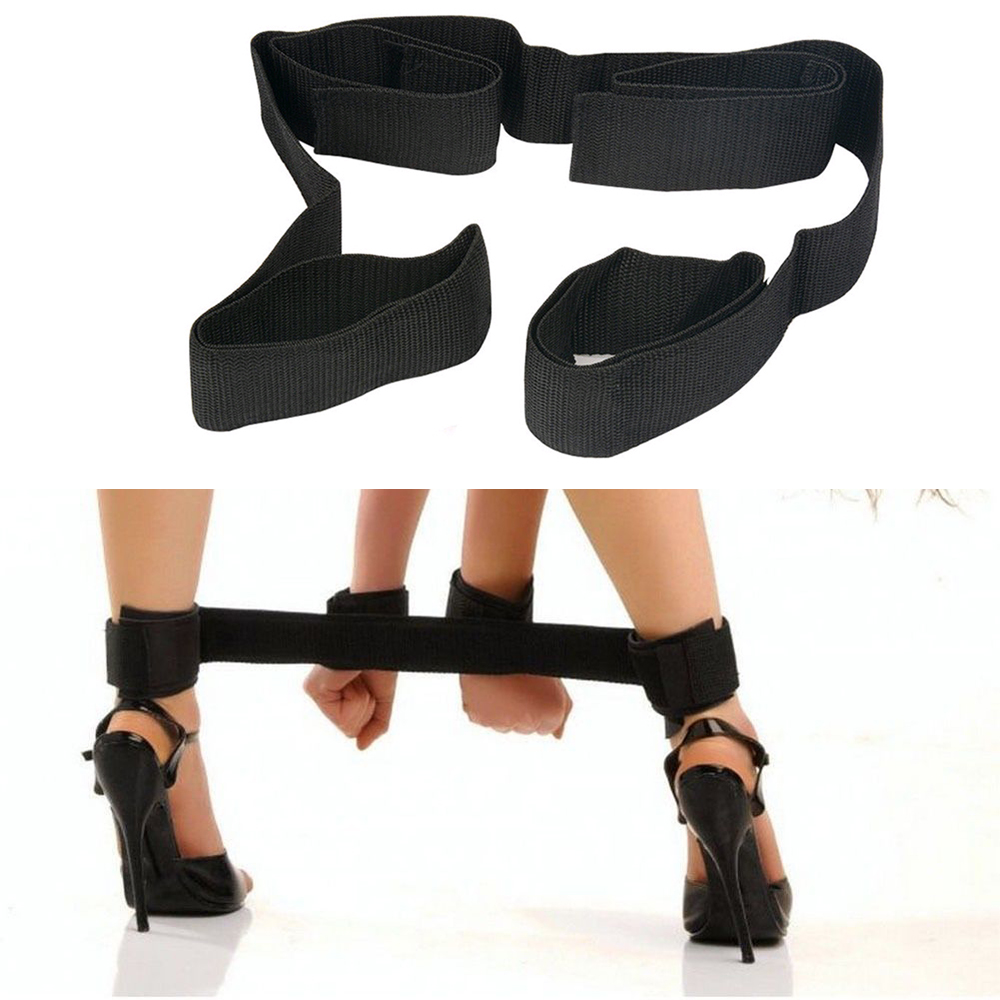 

Sexy Costumes BDSM Bondage Fetish Restraint Slave Handcuffs & Ankle Cuffs Sex Toys Adjustable Bondage Gear Cosplay Games Erotic Sex Produ, At-088-black