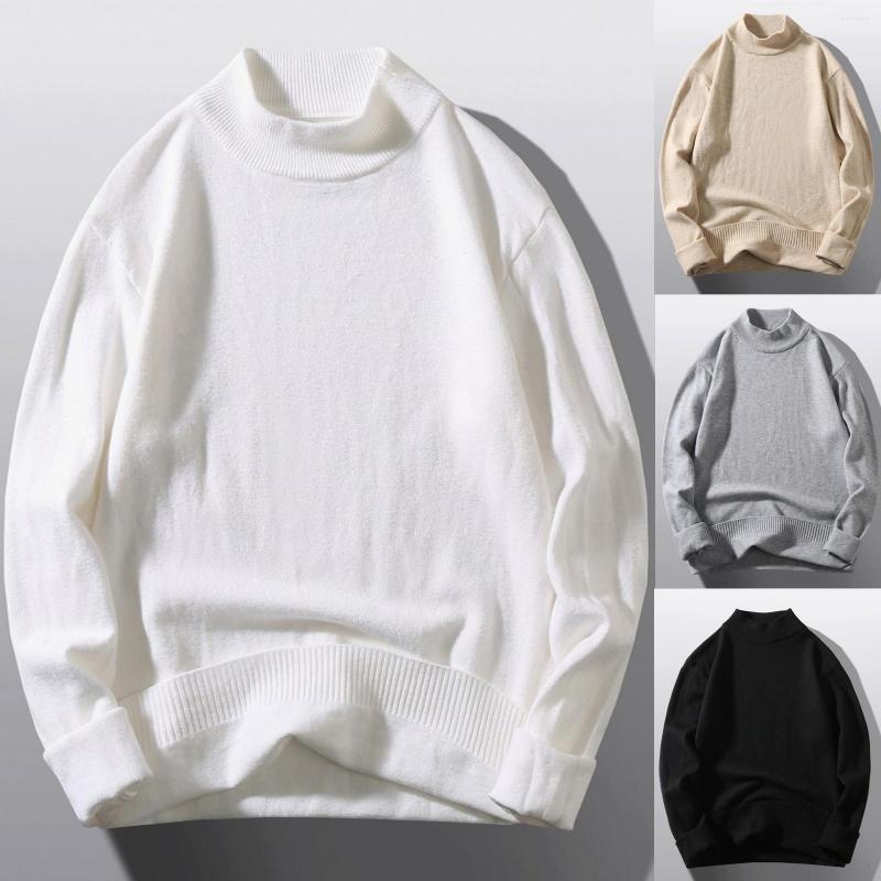 

Men's Sweaters Male Autumn And Winter Wool Sweater Round Neck Pullover Bottoming Shirt All Matching Mid Top, Black