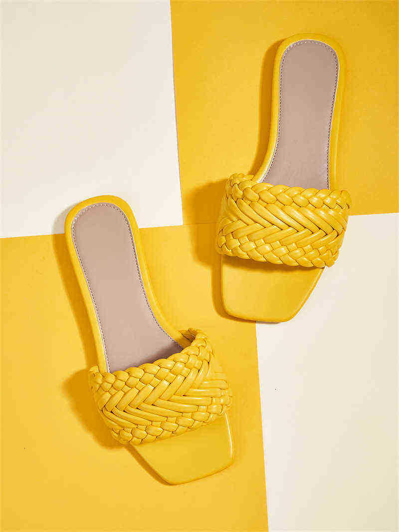 

Spring Woven 2022 Flat Bottom Gentle Fairy Sandals Size -40, White