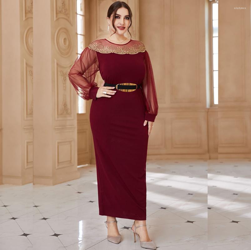 

Plus Size Dresses 2023 Arrival Maxi Long Party Evening For Women Wholesale China, Winered