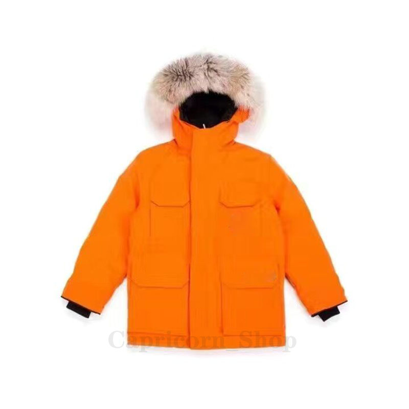 

Kids Jackets GOOSE Down Coat Real Wolf Parkas fur big pockets thick Winter Jacket Duck fashion hooded Outdoor clothes warm parka Kids Boys Girls Baby Coats, Color 9