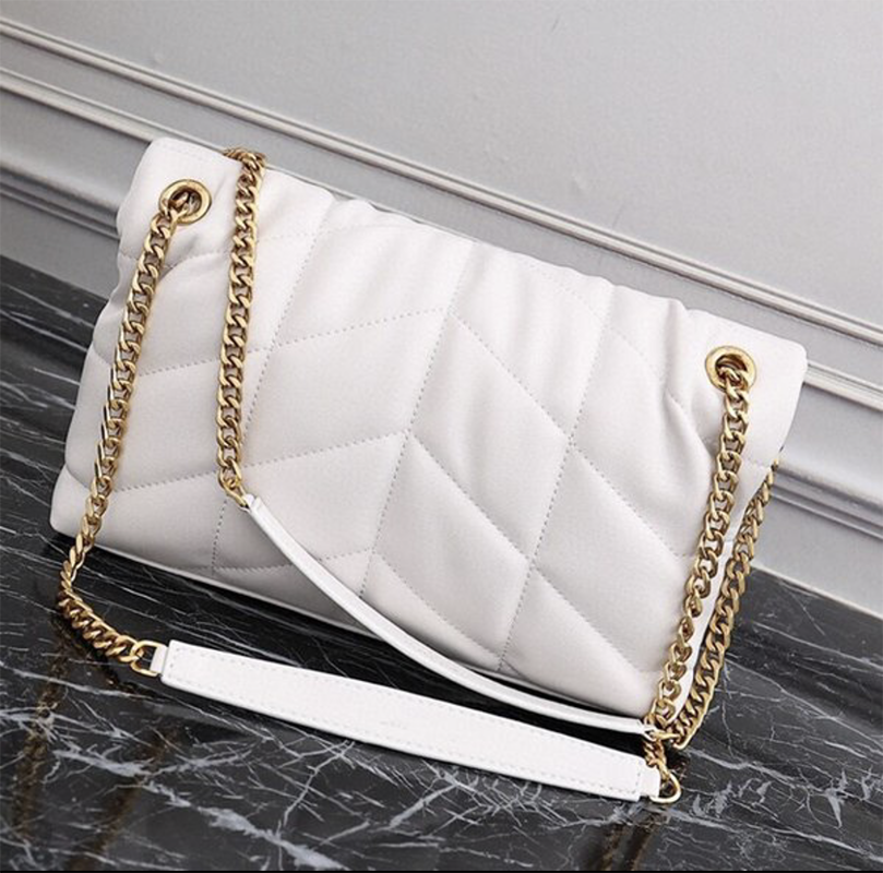 

Messenger Bags Blue designer bag lou lou Metal Chain Shoulder Strap Ladies Shoulders womens luxurys designers handbag Snapshot Bao Bao small cross body denim, White