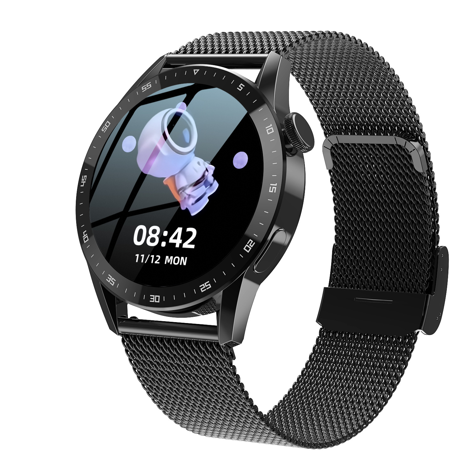 

YEZHOU T3pro round dial display screen Smart Watch with Bluetooth Calling Heart Rate Sports Offline Payment Band NFC blood sugar