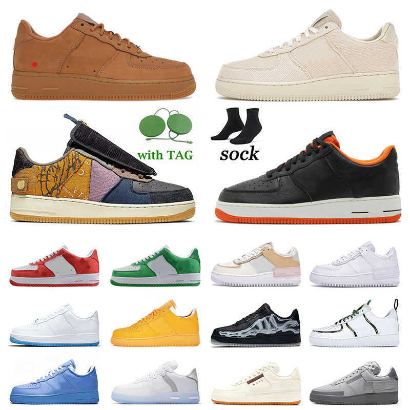 

Running Shoes Sports Sneakers Trainers Halloween Cactus Jack Peace Unity Beige Luxury Black Skeleton Designer 1 One Low Mens Womens Mca What, A4 36-45 black skeleton