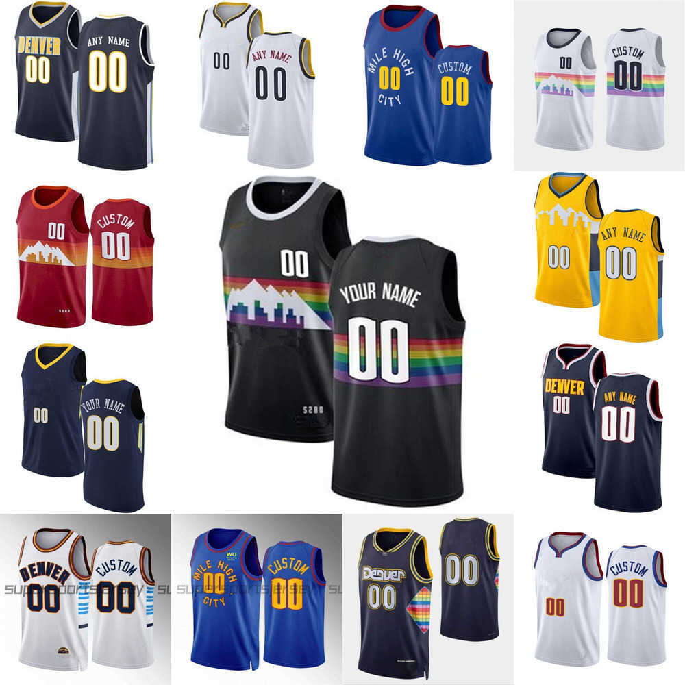 

Men Women Youth Denver Nugget Custom 10 Jack White 21 Collin Gillespie 15 Nikola Jokic''15 Jamal 27 Murray Michael 1 Porter Jr. Basketball Jersey, Colour