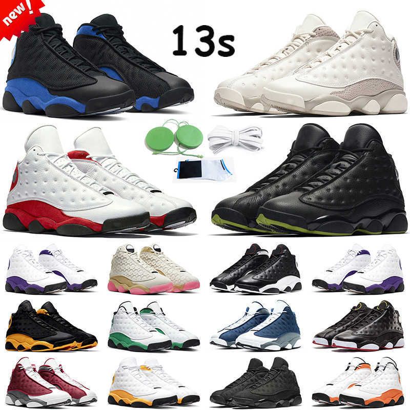 

13s CNY Basketball Shoes men women jumpman 13 retro Dirty Bred Red Flint Cap and Gown Starfish Island Green mens tr air jordas JORDEN shoe, #3 red flint