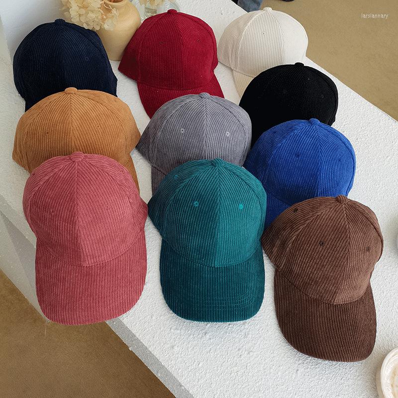 

Ball Caps 2022 Corduroy Japanese Retro Wild Fashion Solid Color Baseball Hat Women's Autumn And Winter Basic Peaked, Red