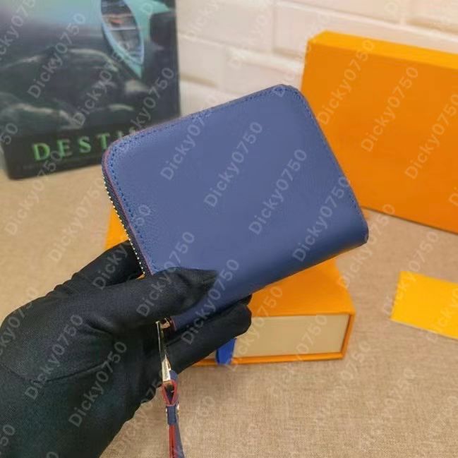 

Women wallet designer purses zippy Dcky0750 wallets leather short wallet fashion lady money bag zipper pouch classic coin purse pocket note card holder clutch, Grey short wallet