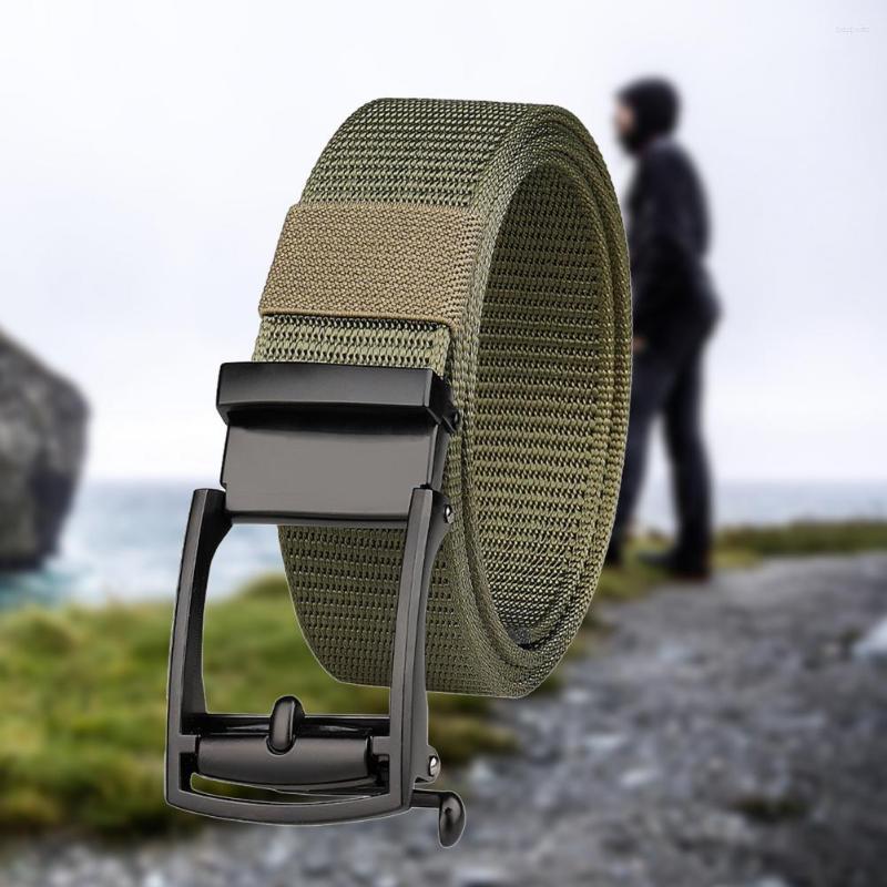 

Waist Support Sports Belt Universal Reliable Rust-proof Knitted Automatic Pin Buckle Men For Shopping Tactical, Grey