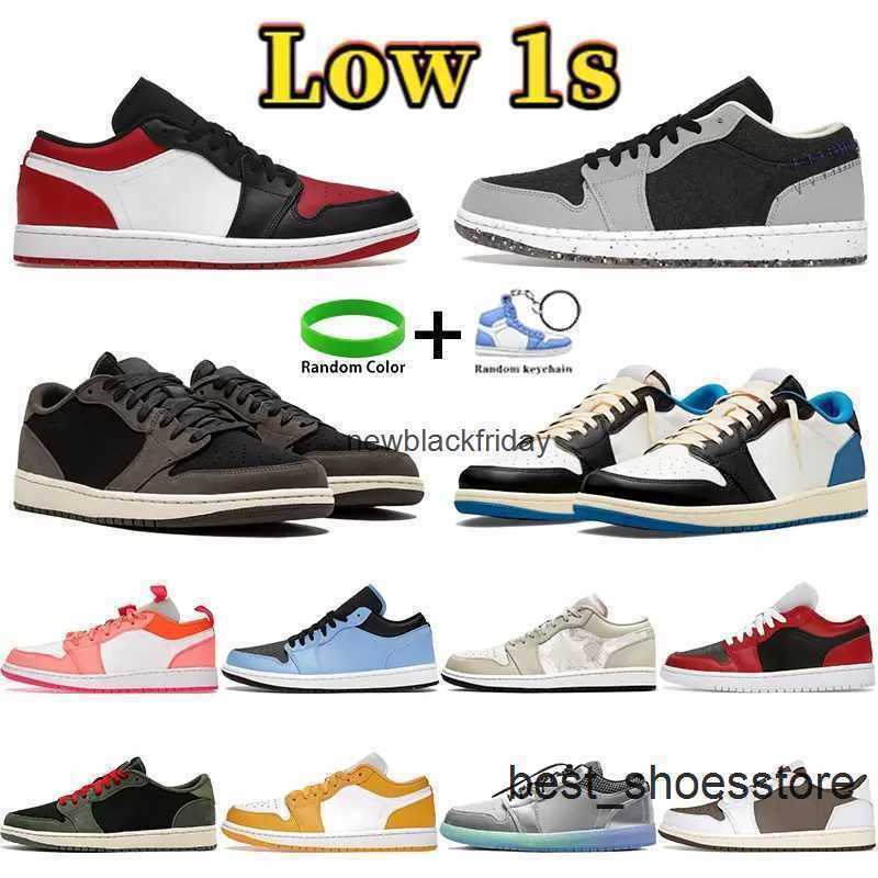 

Basketball Shoes Sports Tainers Women Sneakers Reverse Bred Mens University Blue Black Light Smoke Grey Jumpman 1 Low Top 1S Unc, 40