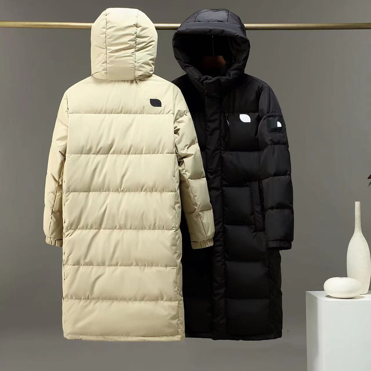 

22FW Designer luxury Mens Womens Long Down Jacket Outdoor Canada North Winter Hooded Coat Ski Puffer Jackets Outdoor Men Clothing s-2xl, Black