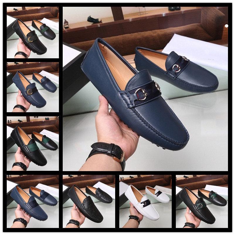 

AA 2021 designer Brand genuine Leather Shoes Oxfords Formal Shoes Men Dress Office Black Lace up wedding party Shoes 38-46, #21