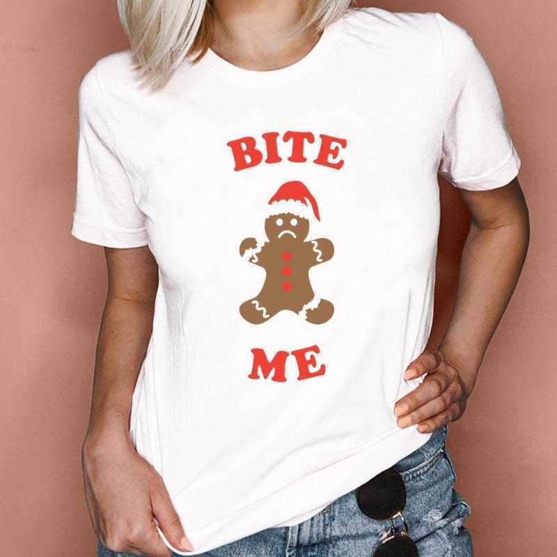 

Women's T-Shirt Merry Christmas Funny Print Female Letter Festival Clothes 2022 Fashion Holiday Tops Tee Tshirt Women Year Graphic, Fya27160