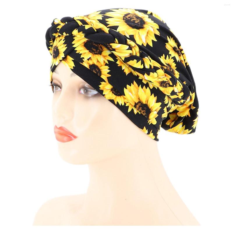 

Ball Caps Hat Ethnic Headwear Braid Turban Pre-Tied Wrap Cover Bohemian Cap Hair Head Baseball
