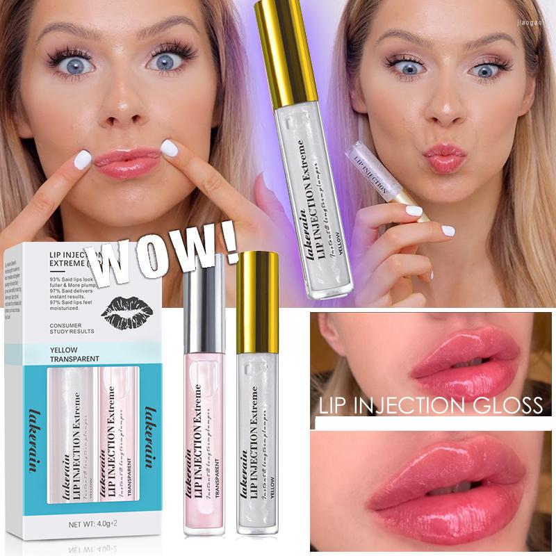 

Lip Gloss Injection Extreme Plumper Instantly Plump Care Increase Elasticity Reduce Fine Lines, 1 set