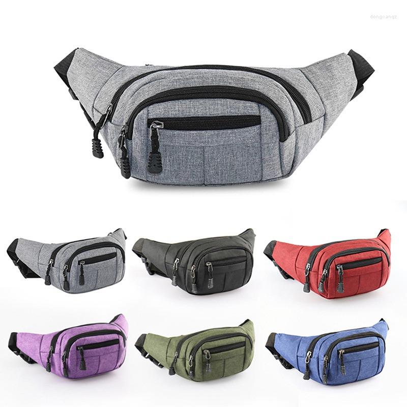 

Outdoor Bags Sports Waist Packs Waterproof Invisible Running Belt Bag Multifunctional Ultra-thin Travel Pockets 1pc, Black