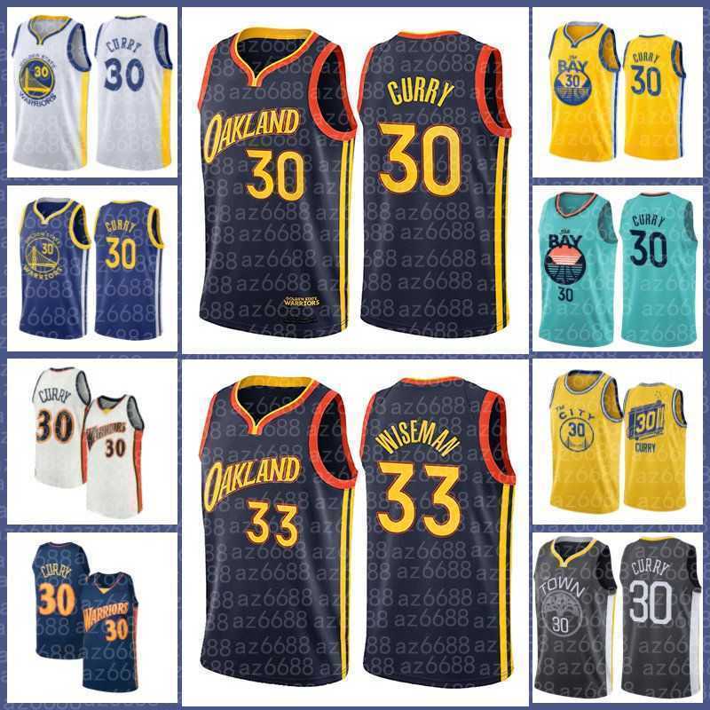 

basketball hot jerseys Thompson Wiseman Basketball Golden State''Warriors''2022 patch Stephen 30 Curry Jersey Klay 11 James 75th Anniversary Men