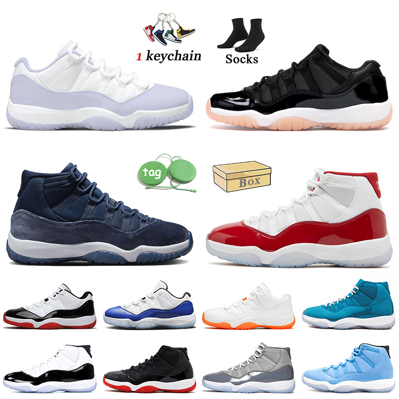 

Wholesale Jumpman 11 Basketball Shoes Low Pure Violet Bleached Coral Midnight Navy 11s Cherry Cool Grey Bred Concord Animal Instinct With Box Trainers Sneakers, C36 high gamma blue 36-47