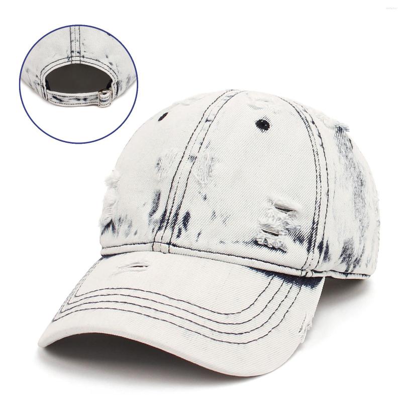 

Ball Caps Ripped Hat Hop Women Denim Sun Distressed Trucker Baseball Hip Cap Men, Black