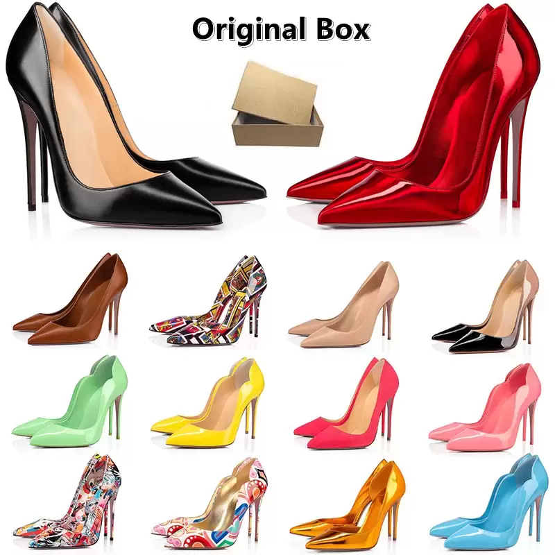 

Designer high heels CHRISTIANs Red Bottomed dress shoes sneakers sneaker women luxury Glitter Rivets triple black white Patent leather suede 8cm 10cm 12 cm part tNJ, Color#39