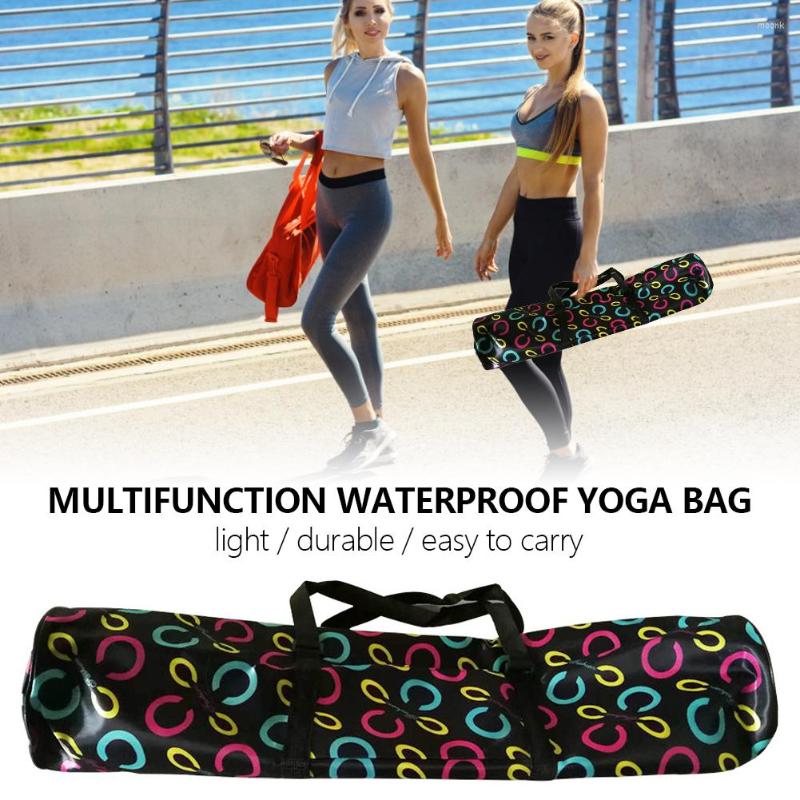 

Outdoor Bags Fashion Sports Yoga Mat Storage Shoulder Bag Backpack Case Fitness Messenger Cylinder Adjustable Strap, 01