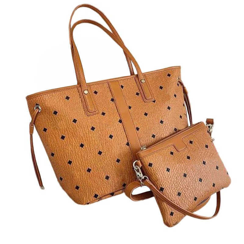 

Womens Luxury Designer Bags Leather Designers Shoulder Bag 2pcs/set The Large Capacity Tote Bags Fashion Handbag For Women Clucth Classic, Pink