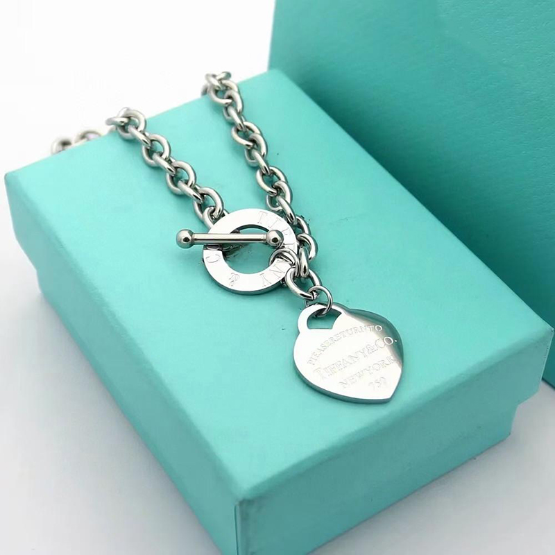 

womens mens Love Bracelet Necklace Big Heart designer jewelry sets Birthday Christmas Gift 925 Silver OT buckle Necklaces Bracelets Wedding Statement Jewelry 002, With brand gift box