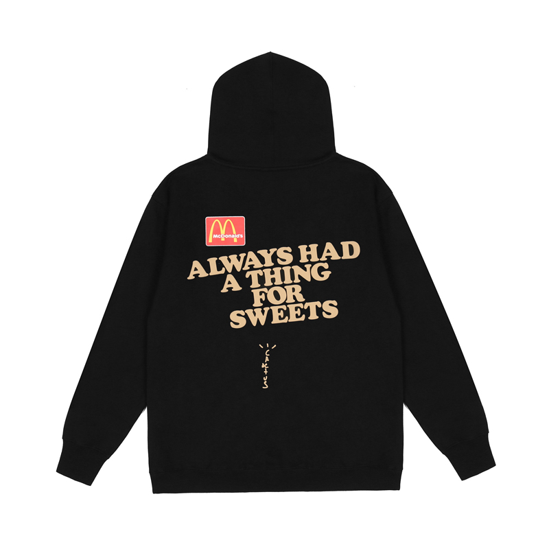 

22fw USA Puff Print Hoodie Autumn Winter Casual Men Women High Street Cotton Pullover Hooded Sweatshirt 569, Black