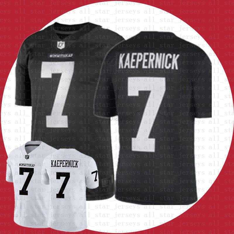 

American College Football Wear 2023 New IM WITH KAP Jerseys Black White NCAA IMWITHKAP Jerseys 7 Colin Kaepernick football Jersey Tom Brady, Ncaa (hongchao)