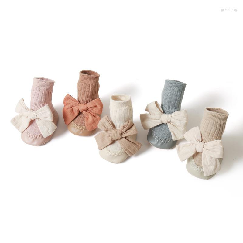 

First Walkers -24M Unisex Baby Girl Shoes Toddler Kids Socks Cotton Knit Booties Anti-slip Mid-calf Length, Blue