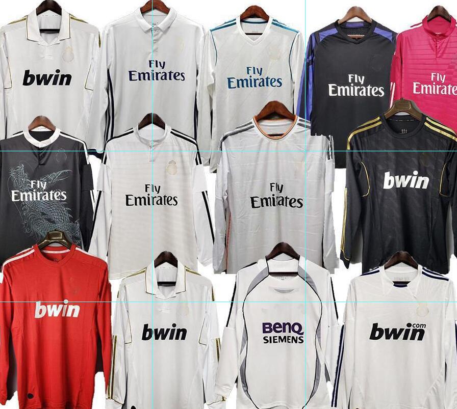 

Top 2000 02 retro Madrids soccer jersey star ZIDANE 5 RAUL 7 R.CARLOS 3 FIGO 10 RONALDO REDONDO 2012 camisetas de futbol custom long sleeve football shirts, 2016-17 home