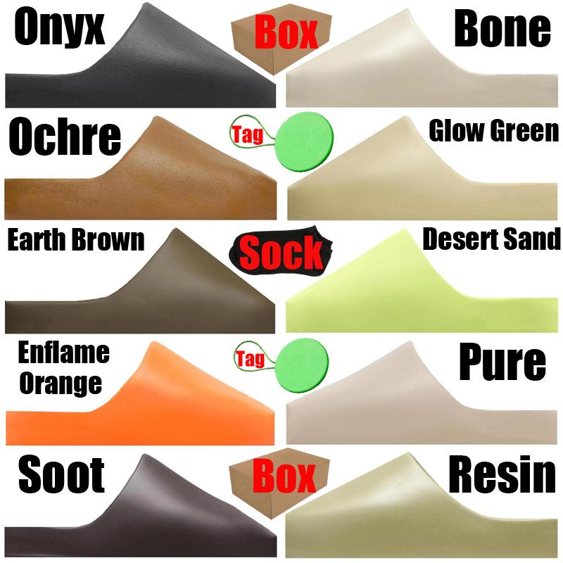 

Sandals Sand Shoes Slides Slipper Trainers With Box Designer Onyx Ochre Bone Soot Desert Pantoufle Mens Womens Runners Men Women Sandal jDL, #6 resin
