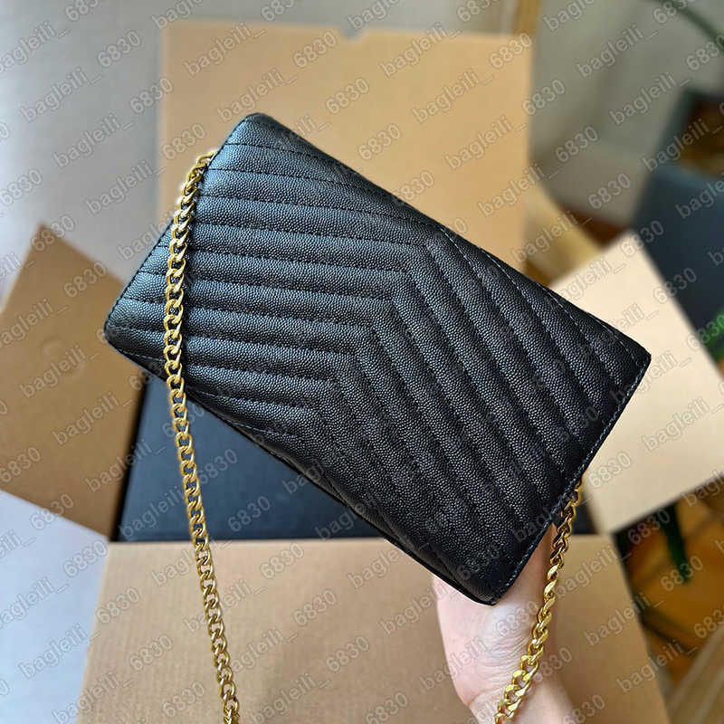 

Evening Bags Shoulder Bags Crossbody Handbag Women Wallet Shoulder Bag Y Letter Cover Flap Chain Designer Bags Purse With Box, Black caviar
