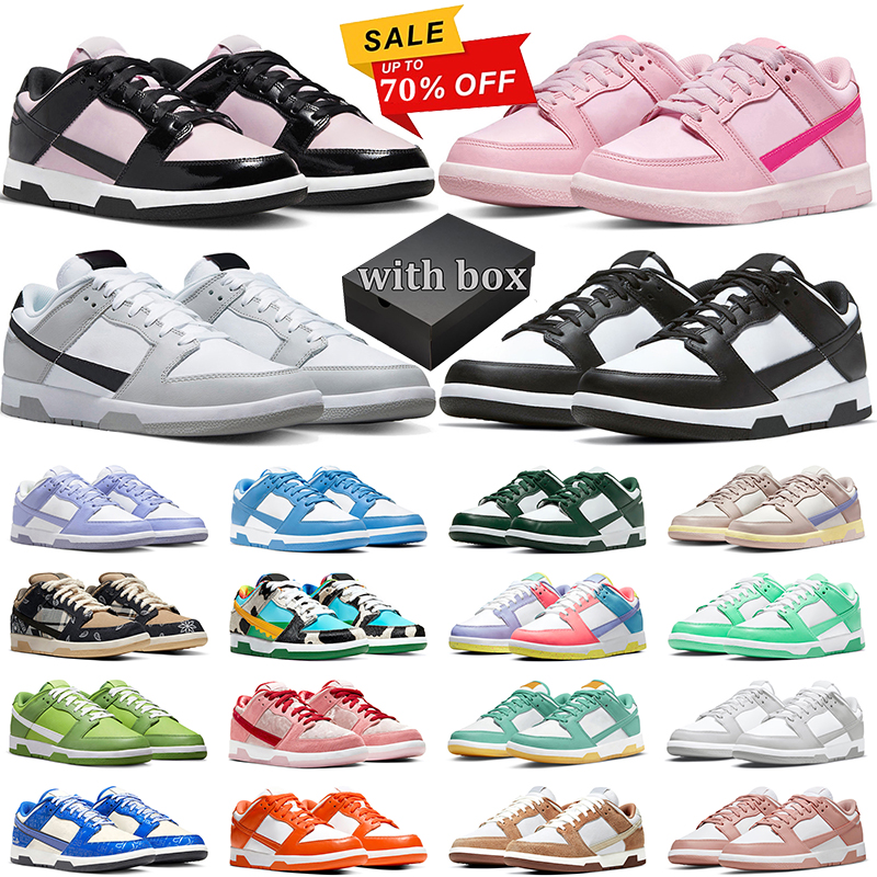 

with box casual shoes men women Pink Foam Black White Panda Rose Whisper Easter Green Apple Lilac mens trainer Light Smoke Grey GAI designer sneakers, # 31