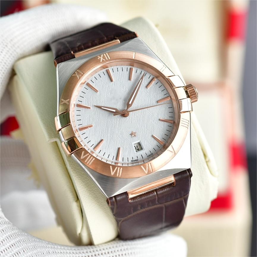 

mens watches 39mm automatic mechanical designer watch leather watchs strap ceramic sapphire wristwatches super luminous waterproof watch montre de luxe