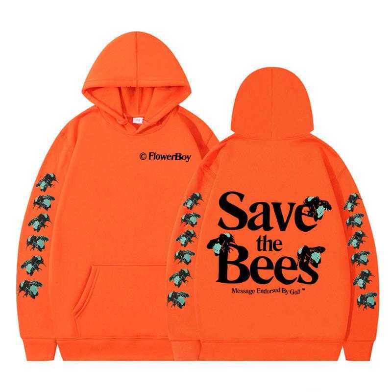 

Men's Hoodies Sweatshirts Golf Save The Bees Le Fleur Tyler Creator Hip Hop Hooded Oversized Winter Fleece Tracksuit Streetwear, Blue
