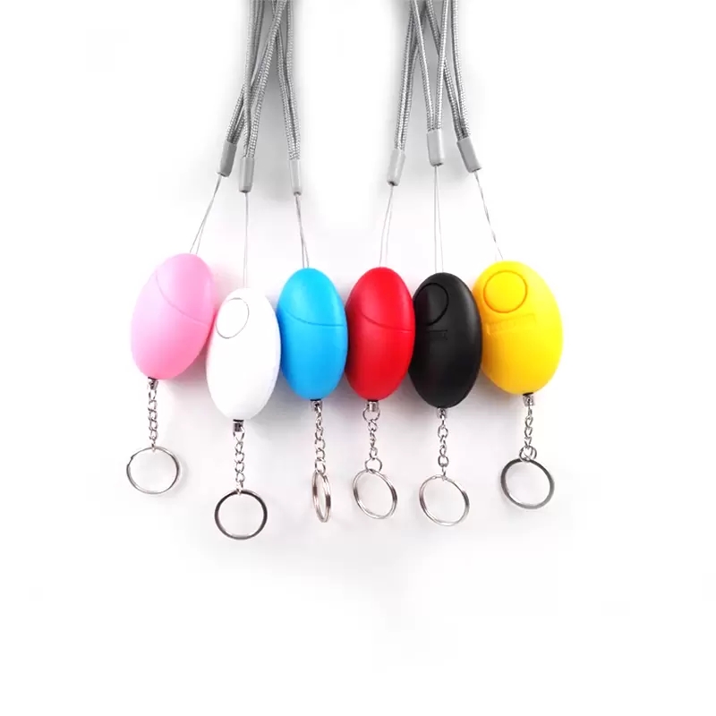 

Self Defense Alarm systems 110db 5 Colors Egg Shape Girl Women Security Protect Alert Personal Safety Scream Loud Keychain Alarm System