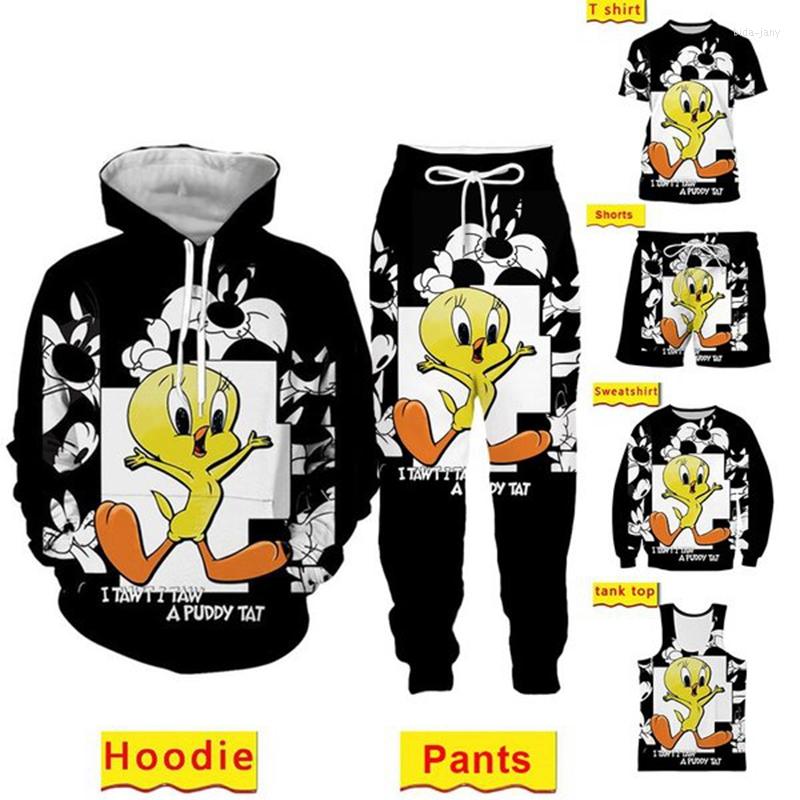 

Men's Hoodies 3D Printed Men's Tweety Bird Duck Animal Hoodie Harajuku Sweatshirt Streetwear Autumn Unisex Casual Jacket Tracksuits, Tank top