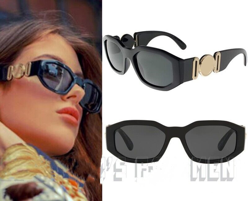 

Unisex designer sunglasses 4361 GB1/87 Black Gray Oval Unisex Sunglasses Women Men Fashion Brand Design Vintage Small Rectangle Sunglasses UV400