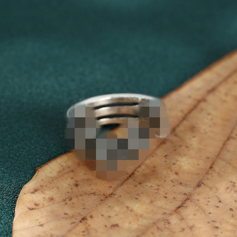 

Crosses Adjustable Band Ring 925 Sterling Silver Gothic Punk Hip-Hop Vintage Antique Vintage Handmade Designer Luxury Jewelry Accessories Gifts