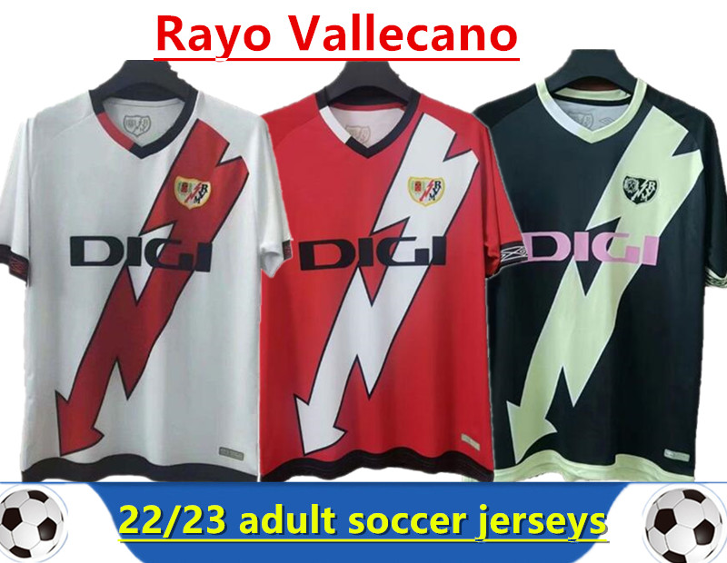 

22 23 Camiseta Rayo Vallecano Soccer Jerseys FALCAO ISI UNAI LOPEZ men Football Shirt SERGI GUARDIOLA FRAN GARCIA RODRIGUES OSCAR TREJO BEBE, 22/23 fans home