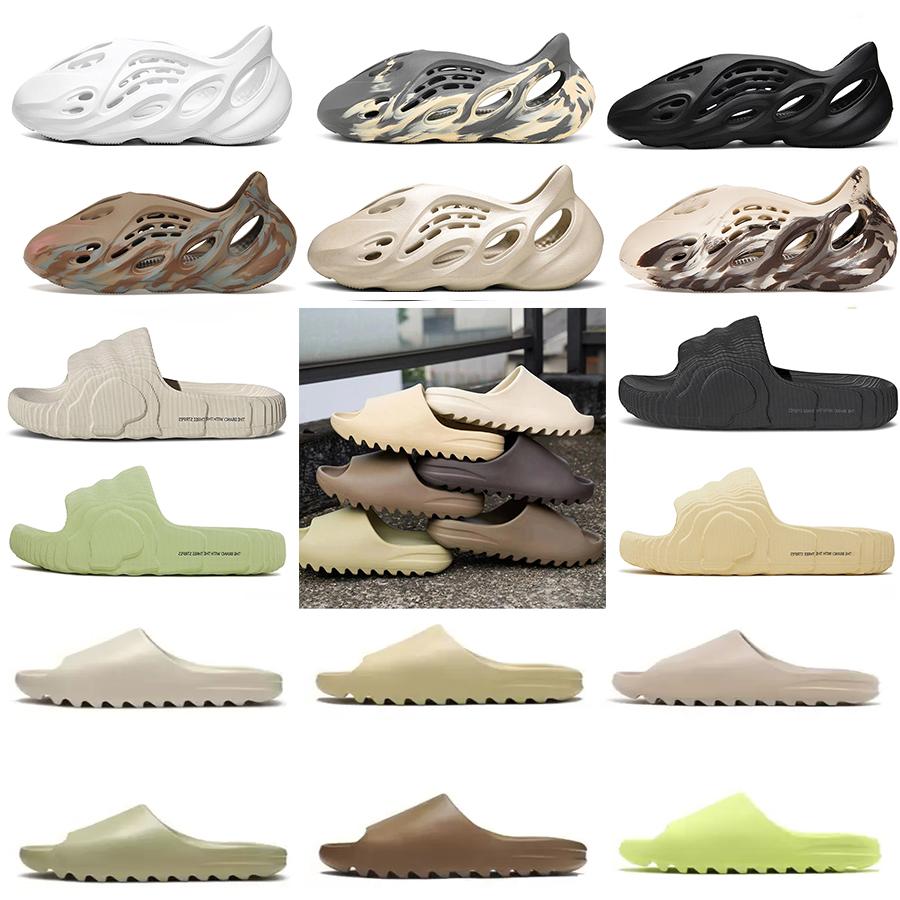 

2022 Designer Slipper size 36-47 For Men Woman Foam yeezy Slide Onyx Stone Sage Vermilion Moon Grey MX Cream yezzies yezzzy Clay Ochre Bone White Black Pure ngu, 12