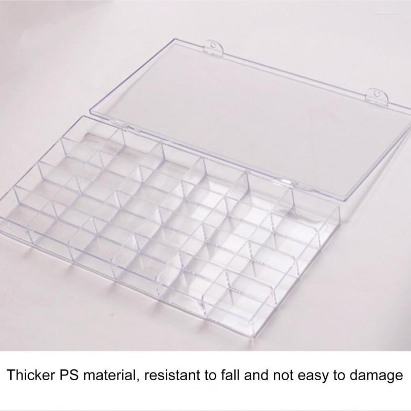 

Nail Art Kits 24Grids Versatile Container Reusable Easily Carry Transparent Fake Tips Manicure Case