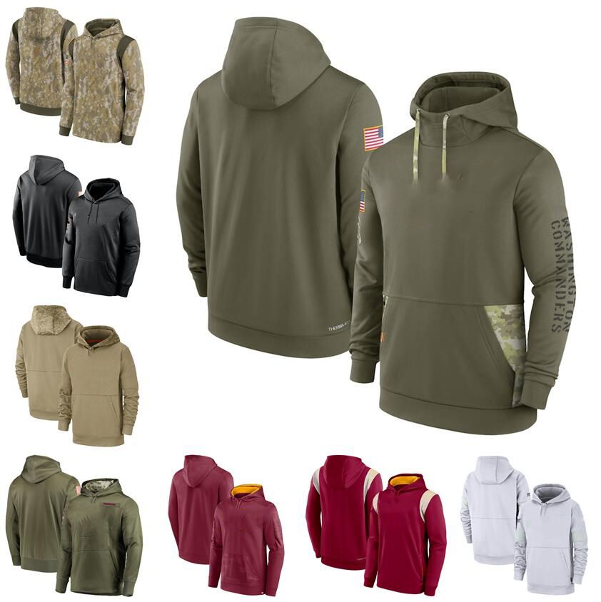 

Men Football Jackets Washington''Commanders''2022 Salute to Service Therma Performance Pullover Hoodie Untouchable, Style